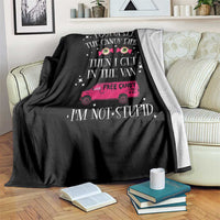 Funny Sarcastic Halloween Throw Blanket I Gotta See The Candy First Then I Get In The Van I'm Not Stupid - Wonder Print Shop