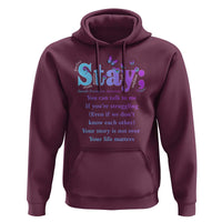 Suicide Prevention Awareness Hoodie Stay You Can Talk To Me Your Story Is Not Over Your Life Matters Semicolon - Wonder Print Shop