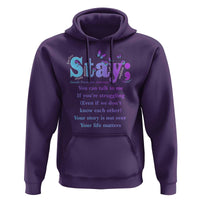 Suicide Prevention Awareness Hoodie Stay You Can Talk To Me Your Story Is Not Over Your Life Matters Semicolon - Wonder Print Shop