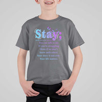 Suicide Prevention Awareness T Shirt For Kid Stay You Can Talk To Me Your Story Is Not Over Your Life Matters Semicolon - Wonder Print Shop
