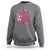 Breast Cancer Awareness Sweatshirt Pray Fight Believe Boxing Glove Cross Pink Ribbon - Wonder Print Shop