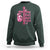 Breast Cancer Awareness Sweatshirt Pray Fight Believe Boxing Glove Cross Pink Ribbon - Wonder Print Shop