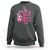 Breast Cancer Awareness Sweatshirt Pray Fight Believe Boxing Glove Cross Pink Ribbon - Wonder Print Shop