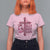 Breast Cancer Awareness T Shirt For Women Pray Fight Believe Boxing Glove Cross Pink Ribbon - Wonder Print Shop