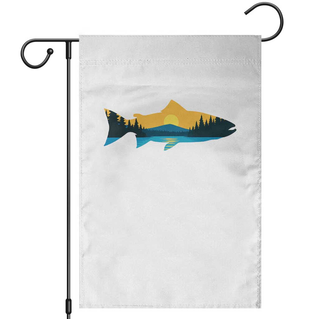 Trout Fly Fishing Outdoor Forest Mountain Nature Wildlife Fisherman Garden Flag - Wonder Print Shop