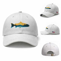 Trout Fly Fishing Outdoor Forest Mountain Nature Wildlife Fisherman Baseball Cap