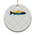 Trout Fly Fishing Outdoor Forest Mountain Nature Wildlife Fisherman Ceramic Ornament - Wonder Print Shop