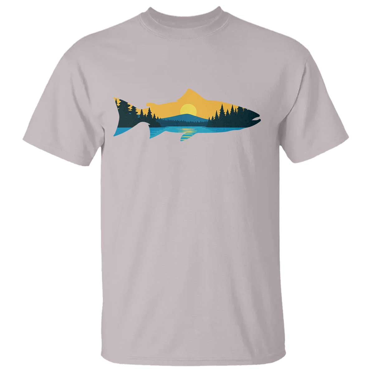 Trout Fly Fishing Outdoor Forest Mountain Nature Wildlife Fisherman T Shirt - Wonder Print Shop