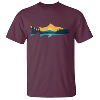 Trout Fly Fishing Outdoor Forest Mountain Nature Wildlife Fisherman T Shirt - Wonder Print Shop