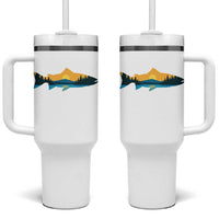 Trout Fly Fishing Outdoor Forest Mountain Nature Wildlife Fisherman Tumbler With Handle - Wonder Print Shop