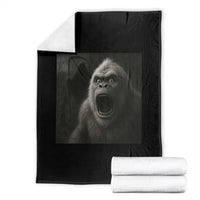 Funny Bigfoot Sasquatch Halloween The Grim Reaper Throw Blanket - Wonder Print Shop