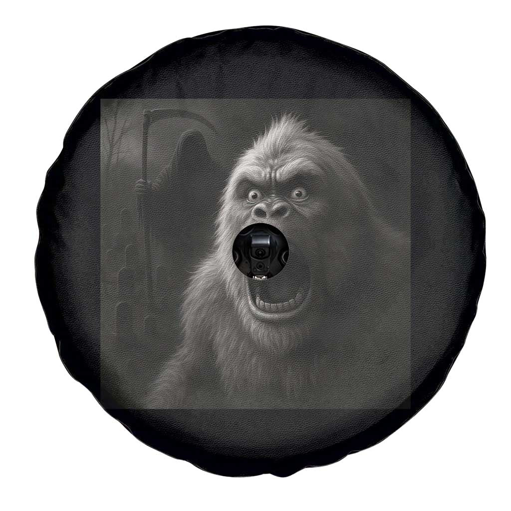 Funny Bigfoot Sasquatch Halloween The Grim Reaper Spare Tire Cover - Wonder Print Shop