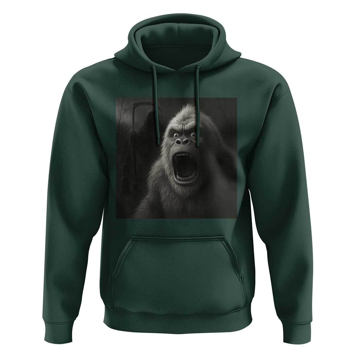 Funny Bigfoot Sasquatch Halloween The Grim Reaper Hoodie - Wonder Print Shop