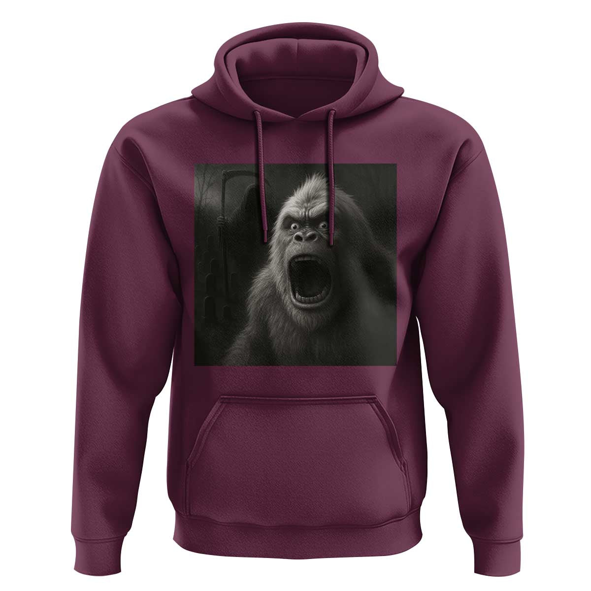 Funny Bigfoot Sasquatch Halloween The Grim Reaper Hoodie - Wonder Print Shop