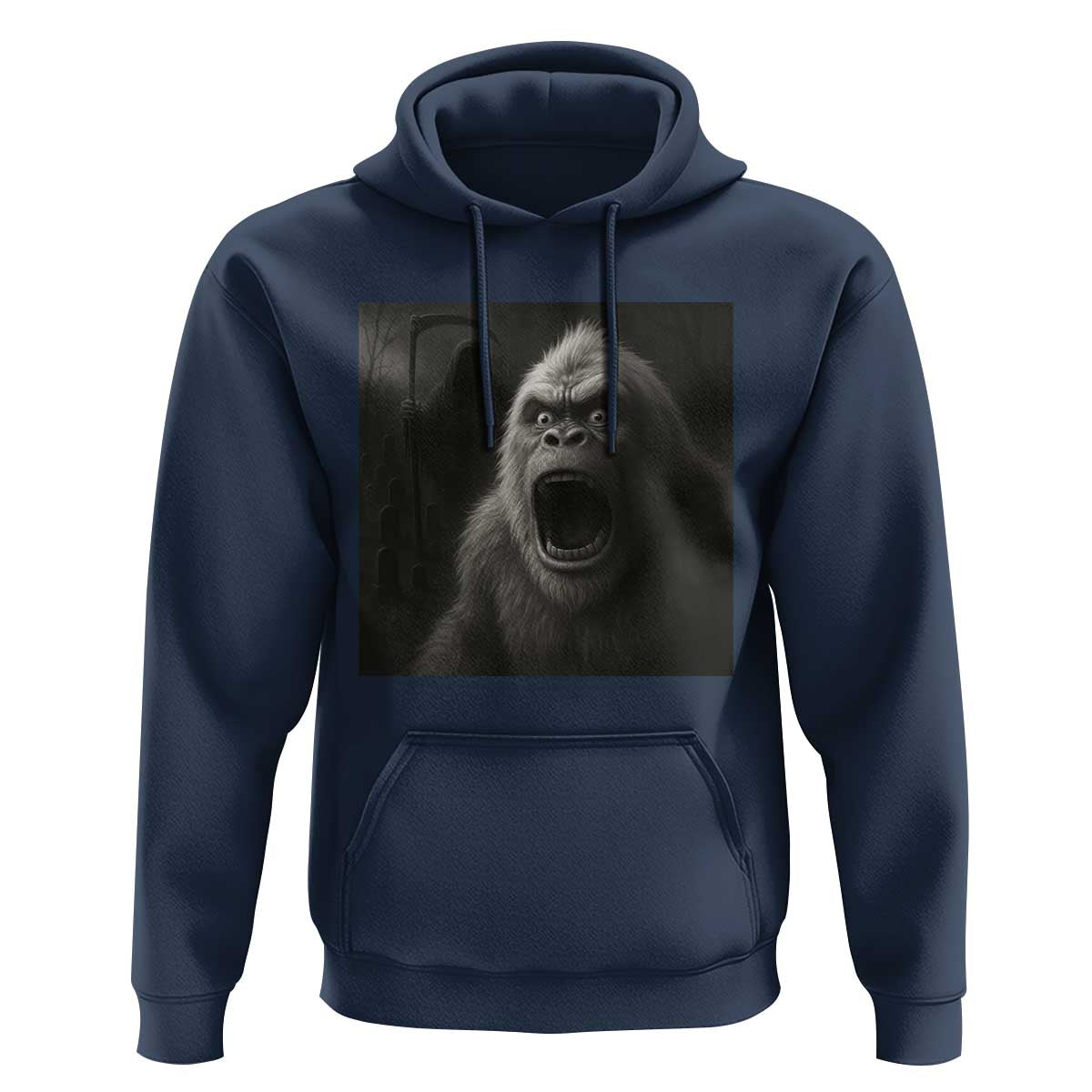 Funny Bigfoot Sasquatch Halloween The Grim Reaper Hoodie - Wonder Print Shop