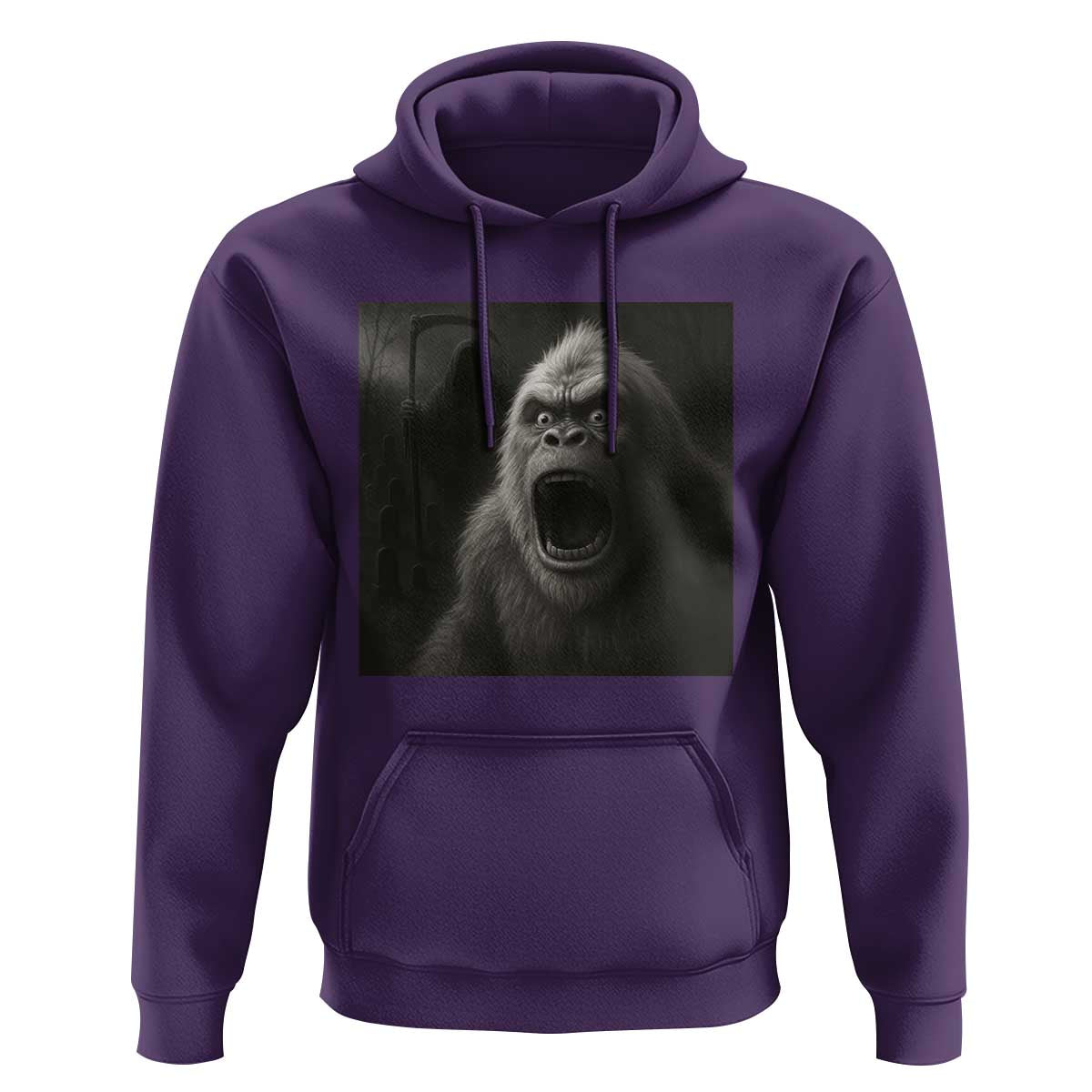 Funny Bigfoot Sasquatch Halloween The Grim Reaper Hoodie - Wonder Print Shop
