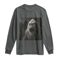 Funny Bigfoot Sasquatch Halloween The Grim Reaper Long Sleeve Shirt - Wonder Print Shop