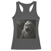 Funny Bigfoot Sasquatch Halloween The Grim Reaper Racerback Tank Top - Wonder Print Shop