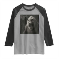 Funny Bigfoot Sasquatch Halloween The Grim Reaper Raglan Shirt - Wonder Print Shop