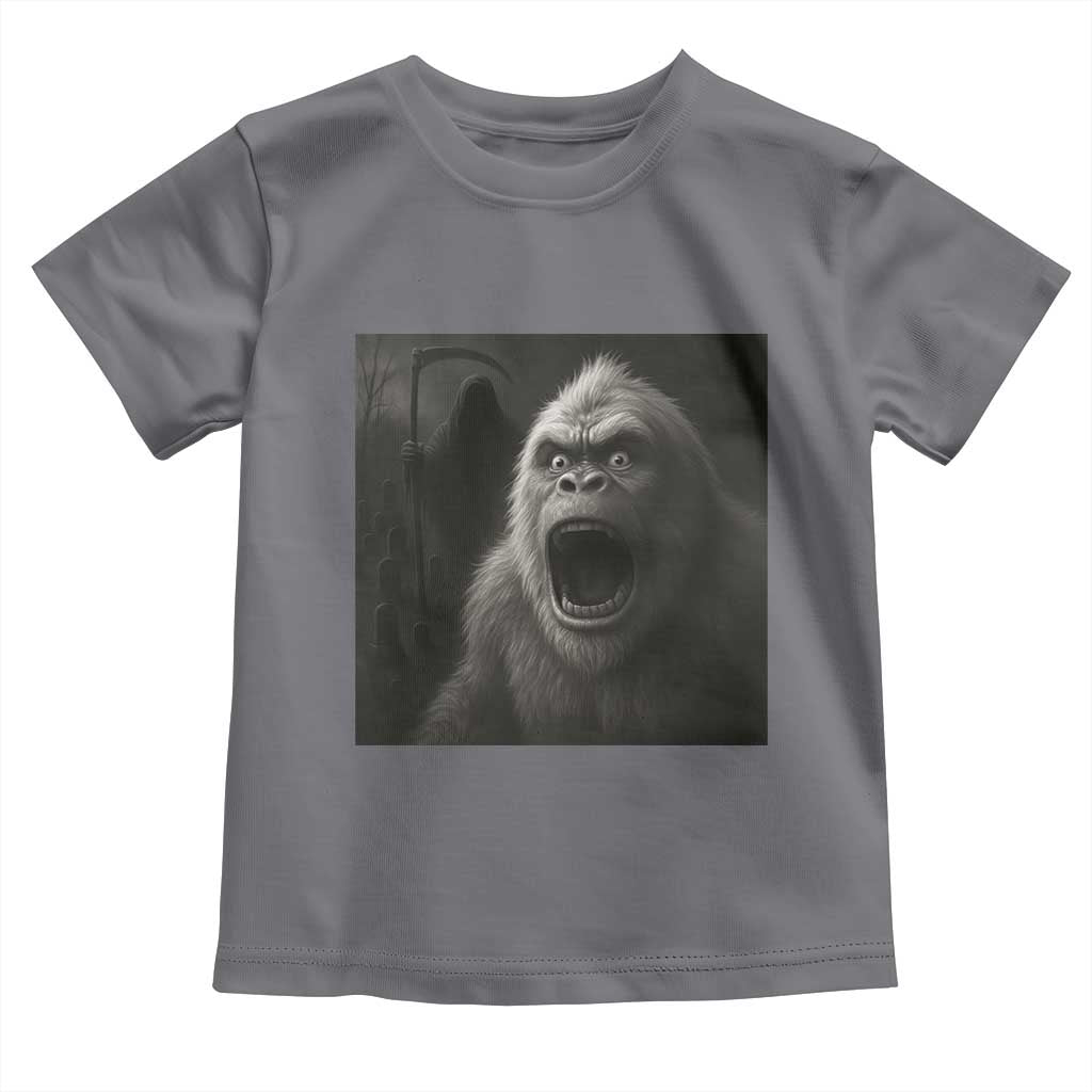 Funny Bigfoot Sasquatch Halloween The Grim Reaper Toddler T Shirt - Wonder Print Shop