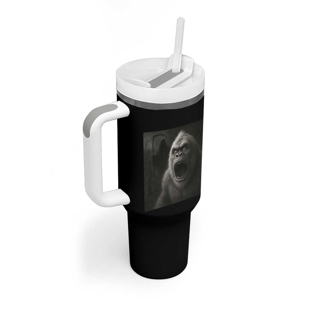 Funny Bigfoot Sasquatch Halloween The Grim Reaper Tumbler With Handle - Wonder Print Shop