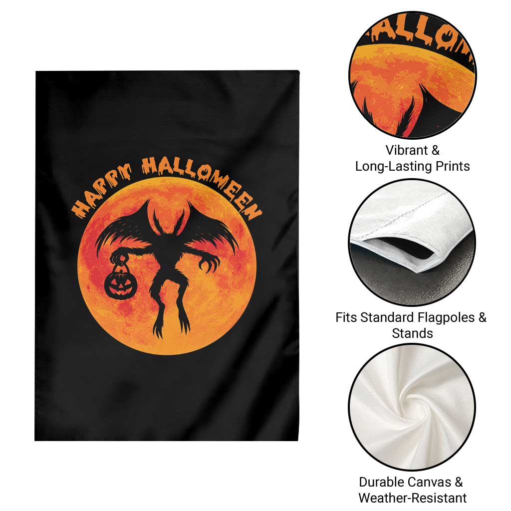 Funny Halloween Mothman Cryptid Creatures Garden Flag - Wonder Print Shop