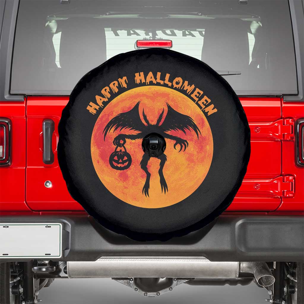 Funny Halloween Mothman Cryptid Creatures Spare Tire Cover - Wonder Print Shop