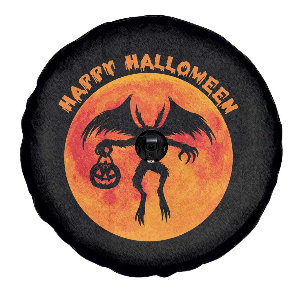 Funny Halloween Mothman Cryptid Creatures Spare Tire Cover - Wonder Print Shop