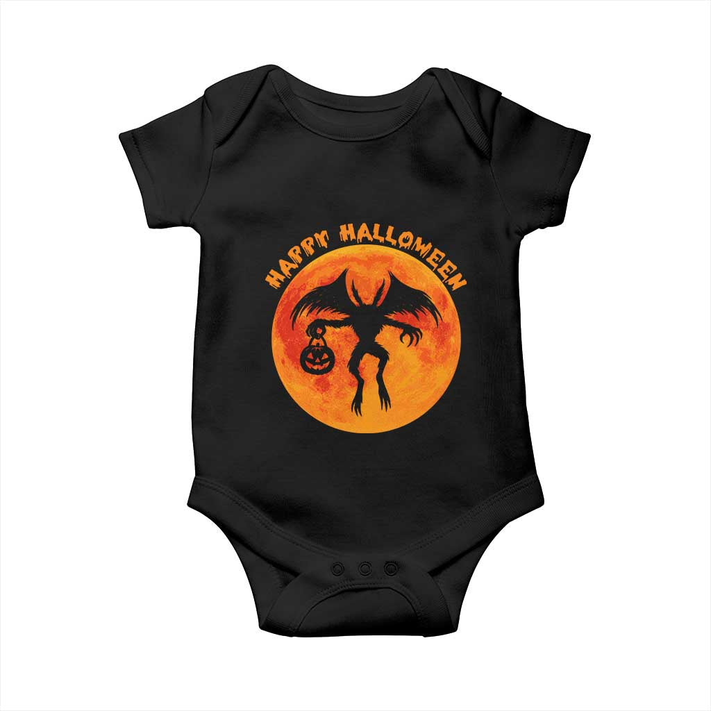 Funny Halloween Mothman Cryptid Creatures Baby Onesie - Wonder Print Shop