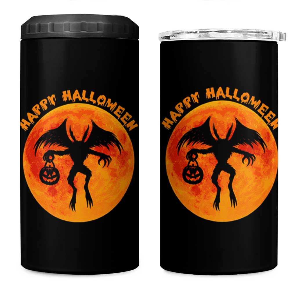 Funny Halloween Mothman Cryptid Creatures 4 in 1 Can Cooler Tumbler - Wonder Print Shop