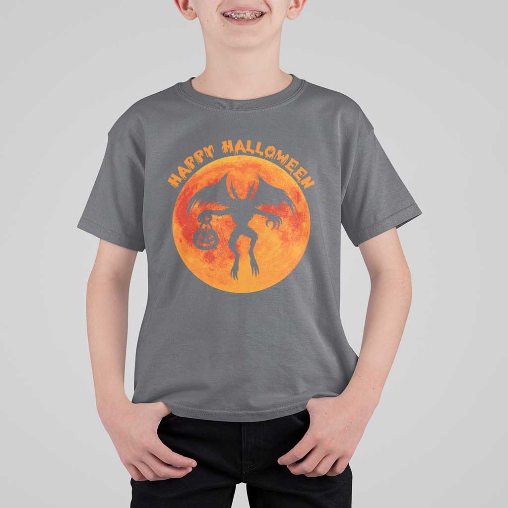 Funny Halloween Mothman Cryptid Creatures T Shirt For Kid - Wonder Print Shop