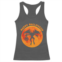 Funny Halloween Mothman Cryptid Creatures Racerback Tank Top - Wonder Print Shop