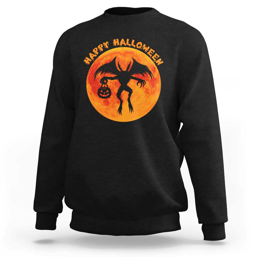 Funny Halloween Mothman Cryptid Creatures Sweatshirt - Wonder Print Shop