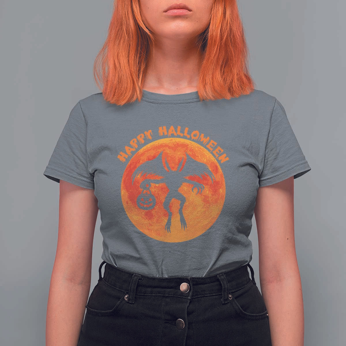 Funny Halloween Mothman Cryptid Creatures T Shirt For Women - Wonder Print Shop