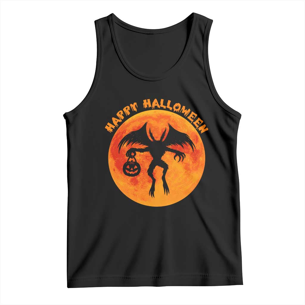 Funny Halloween Mothman Cryptid Creatures Tank Top - Wonder Print Shop