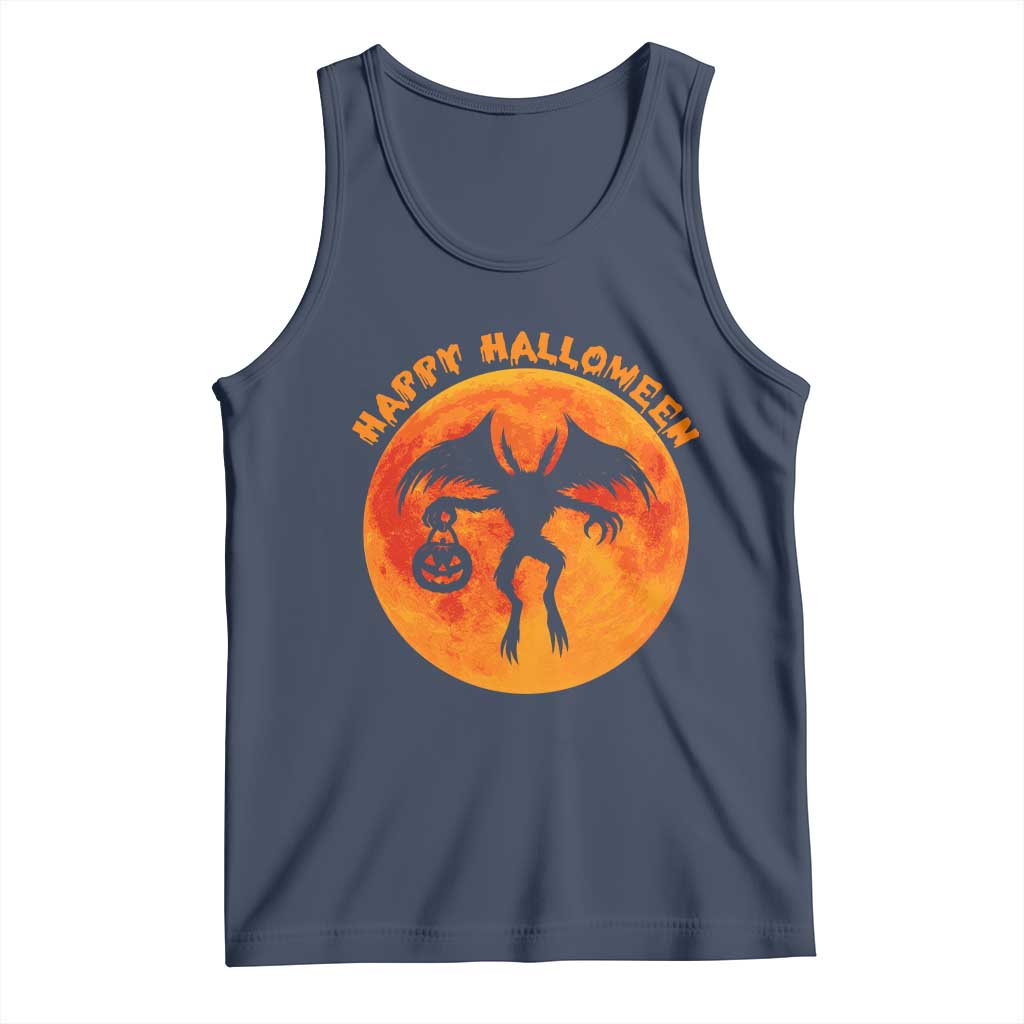 Funny Halloween Mothman Cryptid Creatures Tank Top - Wonder Print Shop