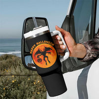 Funny Halloween Mothman Cryptid Creatures Tumbler With Handle - Wonder Print Shop