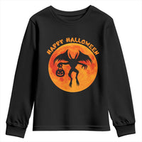 Funny Halloween Mothman Cryptid Creatures Youth Sweatshirt - Wonder Print Shop