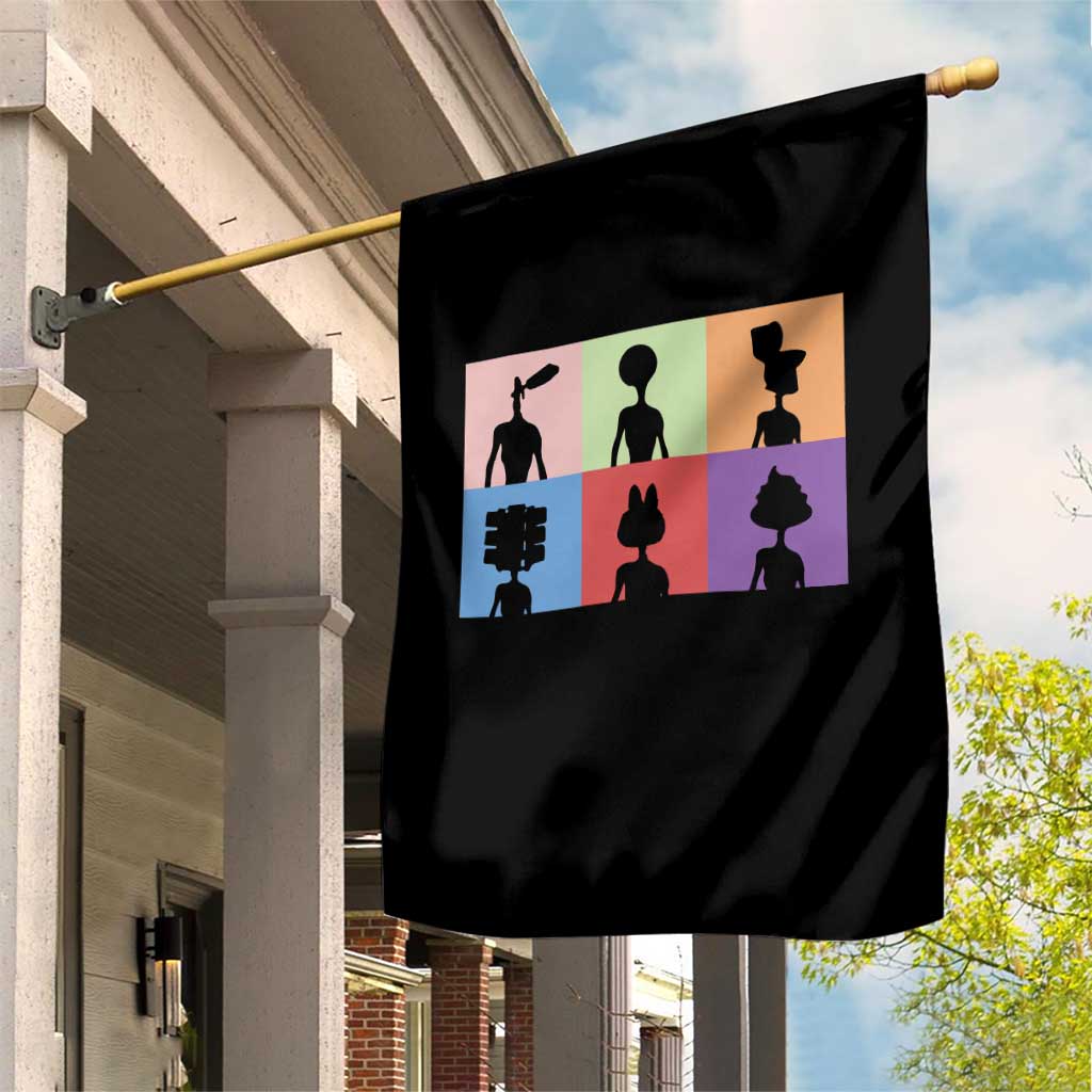 Funny Siren Head Garden Flag Supernatural Cryptid Horror Monster - Wonder Print Shop