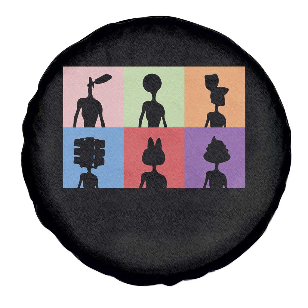 Funny Siren Head Spare Tire Cover Supernatural Cryptid Horror Monster - Wonder Print Shop