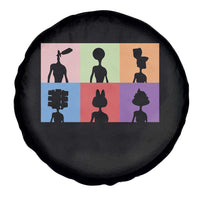 Funny Siren Head Spare Tire Cover Supernatural Cryptid Horror Monster - Wonder Print Shop