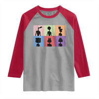 Funny Siren Head Raglan Shirt Supernatural Cryptid Horror Monster - Wonder Print Shop