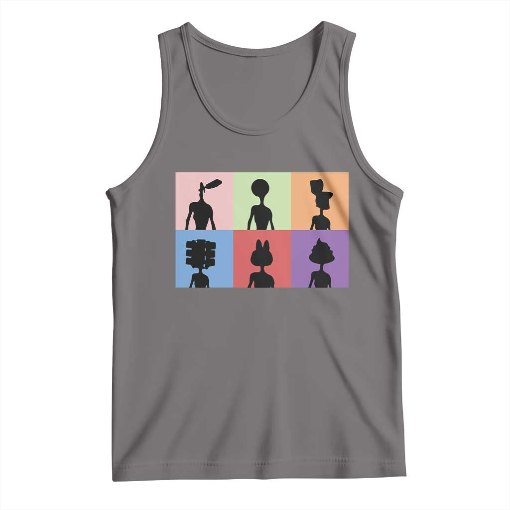 Funny Siren Head Tank Top Supernatural Cryptid Horror Monster - Wonder Print Shop