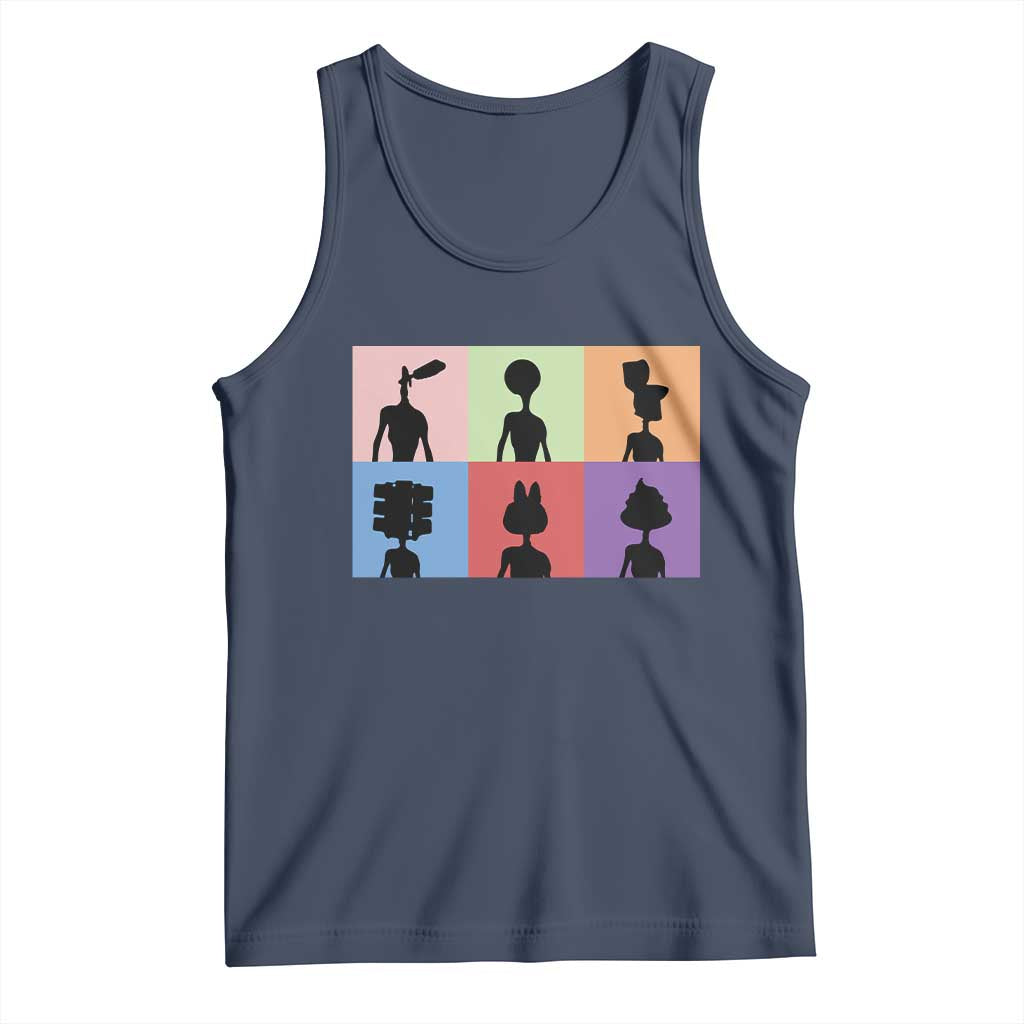 Funny Siren Head Tank Top Supernatural Cryptid Horror Monster - Wonder Print Shop