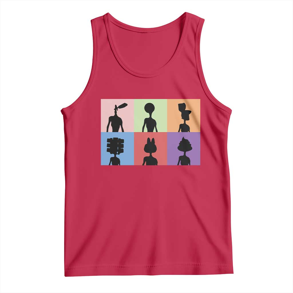 Funny Siren Head Tank Top Supernatural Cryptid Horror Monster - Wonder Print Shop