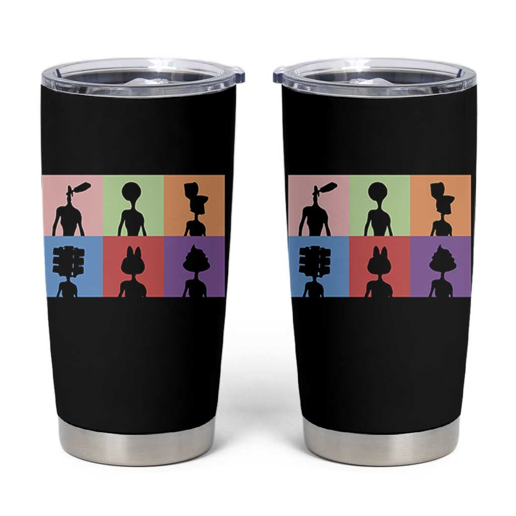 Funny Siren Head Tumbler Cup Supernatural Cryptid Horror Monster - Wonder Print Shop