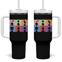 Funny Siren Head Tumbler With Handle Supernatural Cryptid Horror Monster - Wonder Print Shop