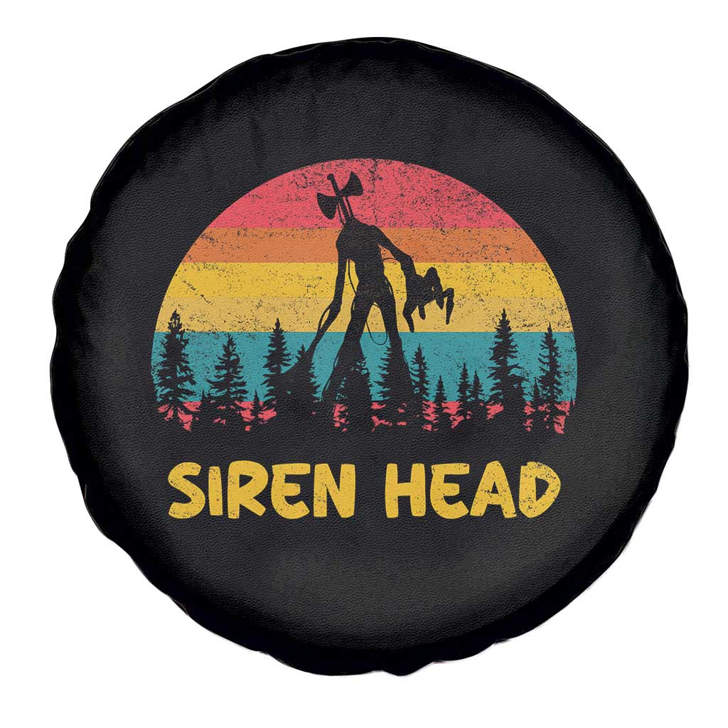 Siren Head Spare Tire Cover Retro Supernatural Cryptid Horror Monster - Wonder Print Shop