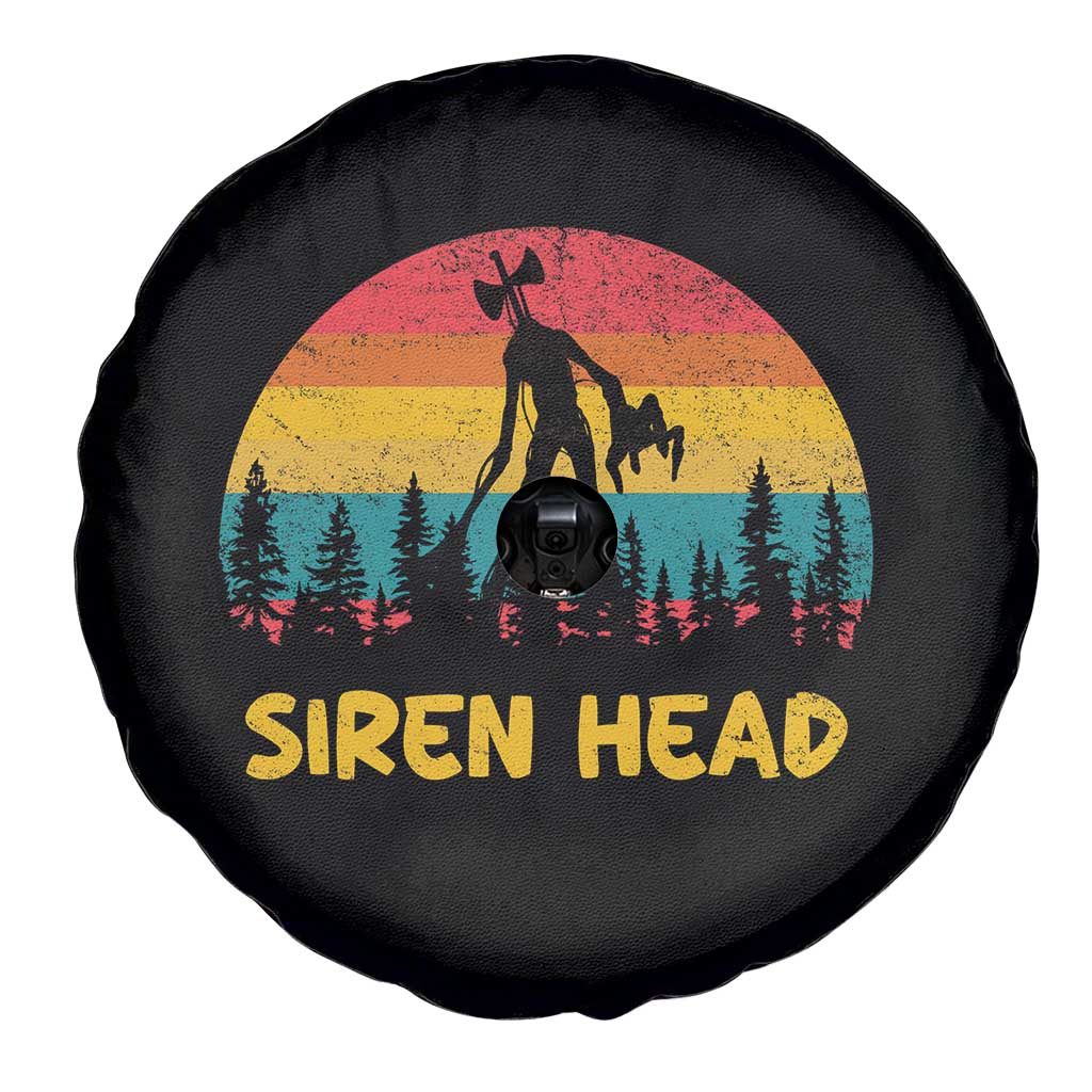 Siren Head Spare Tire Cover Retro Supernatural Cryptid Horror Monster - Wonder Print Shop