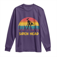 Siren Head Long Sleeve Shirt Retro Supernatural Cryptid Horror Monster - Wonder Print Shop